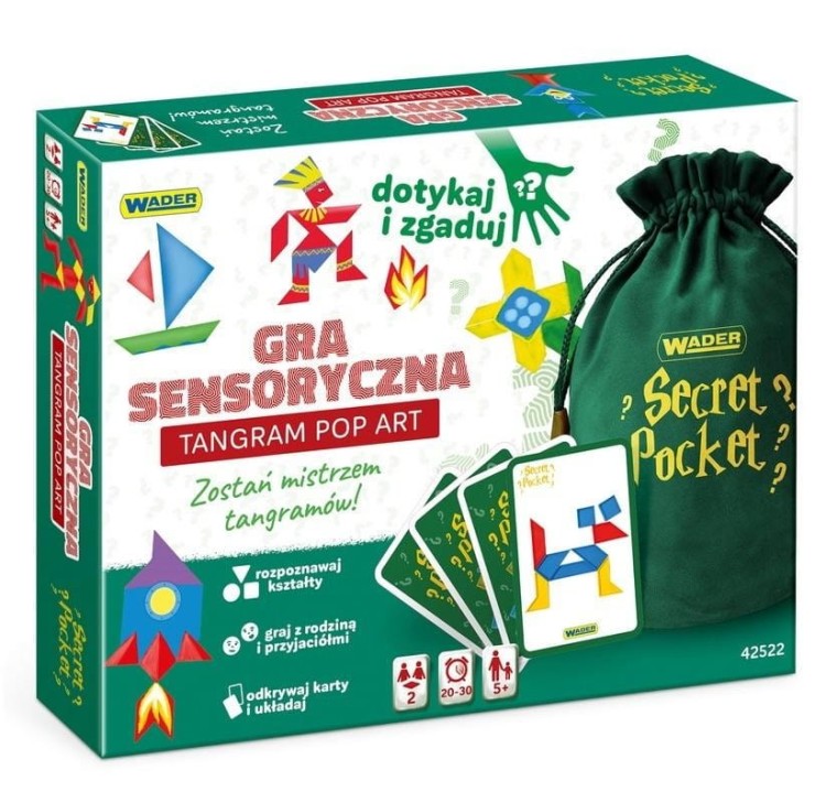 Play&amp;Fun Secret Pocket Tangram Pop Art
