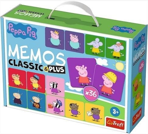 Memo Classic&amp;Plus Świnka Peppal TREFL