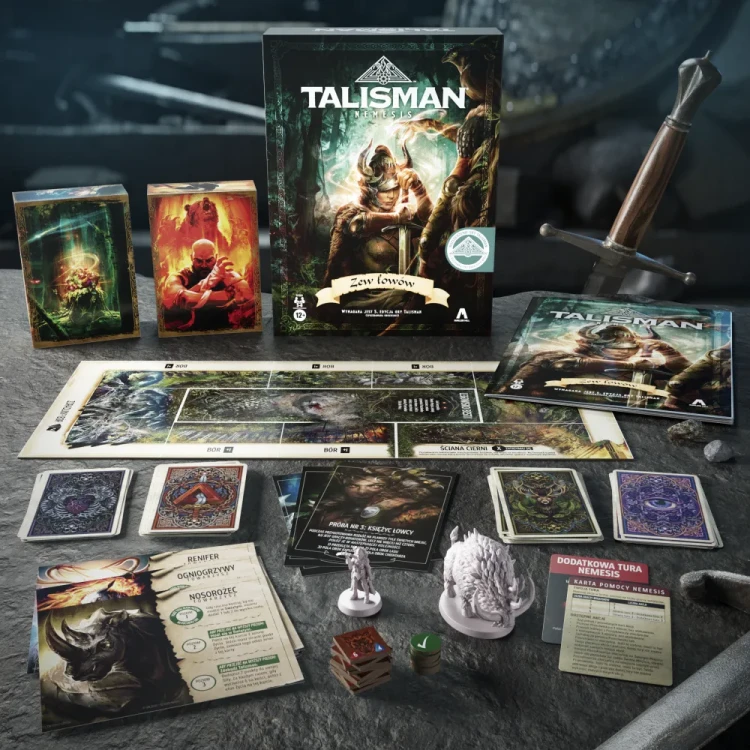 talisman-magia-i-miecz-5ed-nemesis-zew-lowow-dodatek-zawartosc.webp