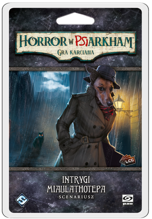 Horror w Psiarkham: Intrygi Miaulathotepa pudełko