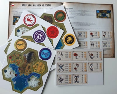 Scythe – plansza modularna zawartość