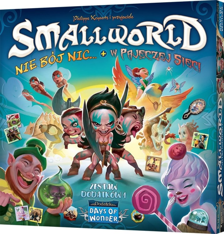 Small World: Zestaw dodatków 1 - Nie bój nic + W pajęczej sieci  pudełko