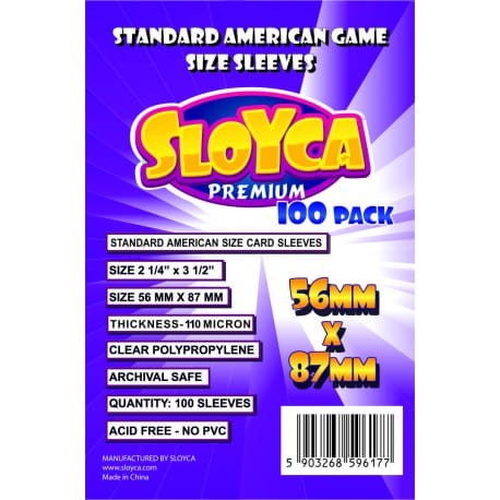 SLOYCA Standard American Premium (56x87mm) 100 szt.
