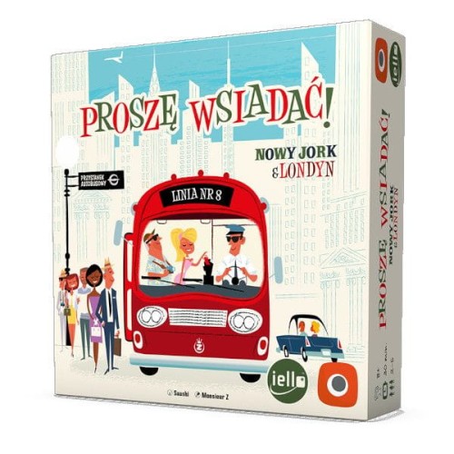 Proszę Wsiadać: Nowy Jork i Londyn pudełko przód