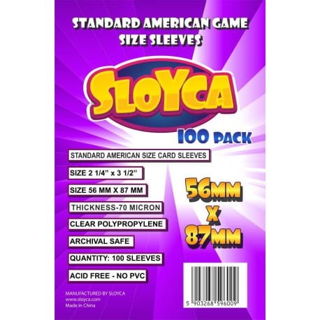 SLOYCA Standard American (56x87mm) 100 szt.