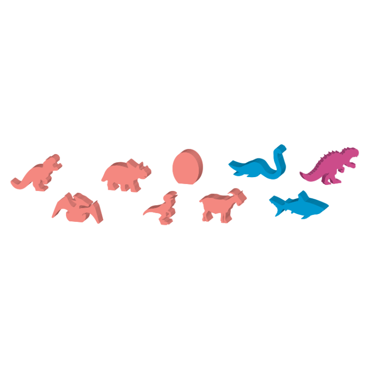 Wyspa Dinozaurów: Na Fali meeple