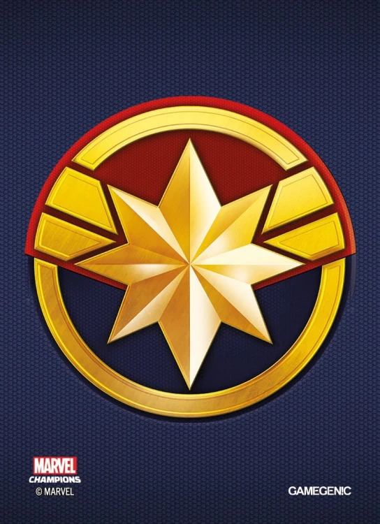 Gamegenic: Marvel Champions Art Sleeves (66 mm x 91 mm) Captain Marvel 50+1 szt.