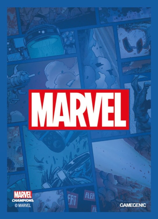 Gamegenic: Marvel Champions Art Sleeves (66 mm x 91 mm) Blue 50+1 szt.