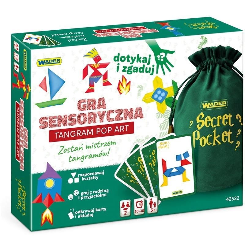 Play&amp;Fun Secret Pocket Tangram Pop Art