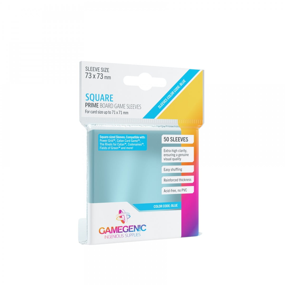 Gamegenic: Prime Square-Sized Sleeves (73x73 mm), 50 sztuk