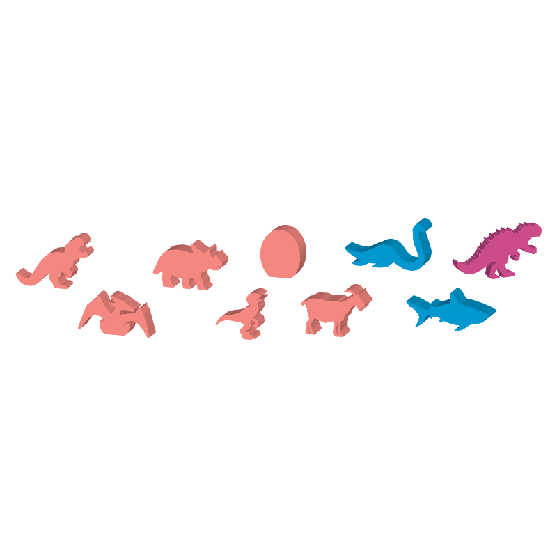 Wyspa Dinozaurów: Na Fali meeple